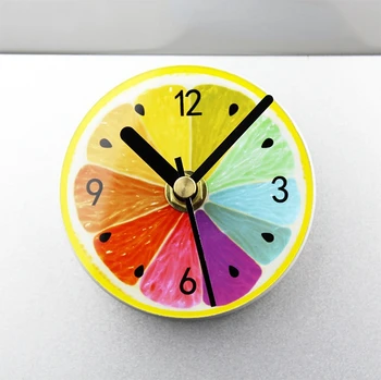Vaisių Šaldytuvas Magnetas Sieninis Laikrodis Šiuolaikinės Virtuvės Laikrodis Žiūrėti Namų Puošybai Šaldytuvas Laikrodis Vaisių Sienos Meno Laikmatis