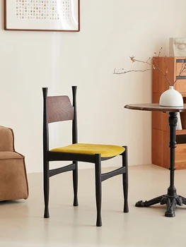 Valgomojo Kėdės, Baldai, Medžio masyvo prancūzų Prabangos Retro Dizaineris Modelis Kambarį Namuose Fotelis Akcentas Kėdės už Kambarį