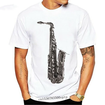 Vyras Drabužių Naujas Mados Vasaros Stiliaus Saksofonas Sax Unisex Tinka T-Shirt Mens & Ponios Muzikos Instrumentų Festivalyje Juosta Tee Shir
