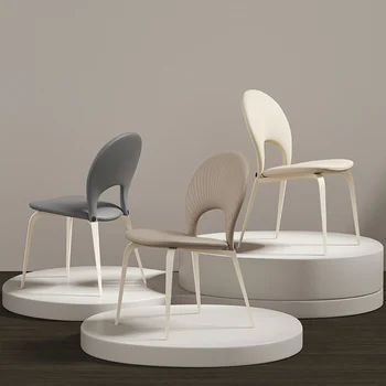 Wingback Nordic Light Luxury Living Room Kėdė Geležies Kėdės Vidurio Amžiaus Šiuolaikinės Atsipalaiduoti Metalo Sillas Nordicas Kambario Baldai