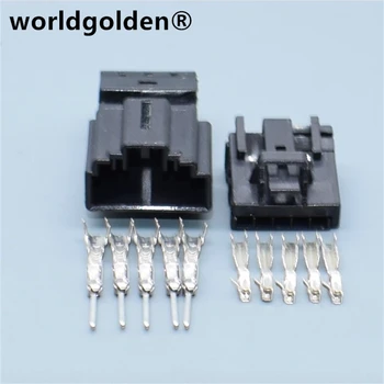 Worldgolden 5 pin 0,6 mm auto elektros būsto prijunkite laidus pajungti kabelio jungtis plug 8R0973605 8R0 973 605