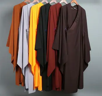 aukštos kokybės zen budistų vienuolis shaolin vienuoliai skraiste nustatyti meditacija dressabbot suknelė buda haiqing kostiumai