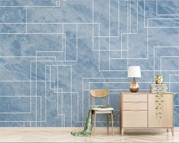 beibehang Tapetai Šiaurės minimalistinio marmuro modelis abstrakčių geometrinių tapetai, TV foną papel de parede 3d 3d tapetai