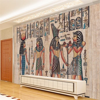 beibehang freskomis-3d tapetų namų dekoro Nuotraukų fone 3D tapetai Senovės Egipto, Majų senoliai viešbutis didelės sienos meno freskos