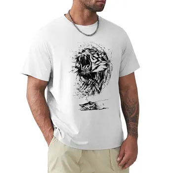 cat vs tiger T-Shirt negabaritinių t marškinėliai T-shirt boy mens grafinis t-shirts hip-hop