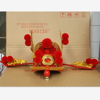 kinijos derliaus jaunikis kepurės vyrams senovinių vestuvių fotografija priedai imperatorius cosplay dramos, operos pareigūnas Mokslininkas skrybėlės