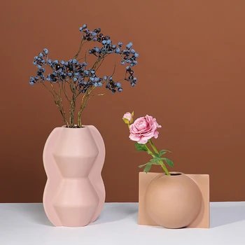 Šiaurės Morandi Kūrybinės Keramikos Dekoratyvinė Vaza Dizaineris Meno Džiovintų Gėlių Amatų, Apdailos Modernių Namų Kambarį Ornments