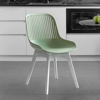 Šiaurės Valgomojo Kėdės, Virtuvės Paprastų Buitinių Baldų Atgal Dizaineris Plastiko Kėdės Kūrybos Kavos Parduotuvė Vieną Kėdė