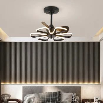 Šviestuvai Žibintai Šiaurės restoranas ventiliatorius su šviesos nuotolinio valdymo pultą smart kambarį apdaila lamparas Sieniniai šviestuvai