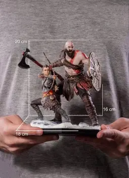 Žaidimas God Of War Kratos Atreus Tėvas Ir Sūnus PVC Veiksmų Skaičius, Modelis Žaislas 20cm
